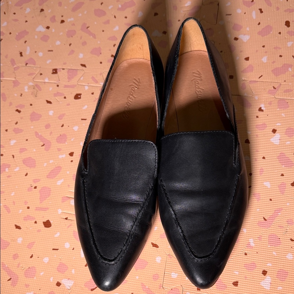 Madewell Dark Blue Leather Loafers